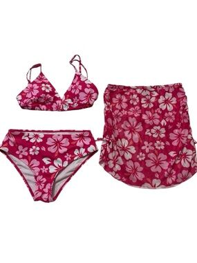 Milumia Floral 3 Piece Bikini Set